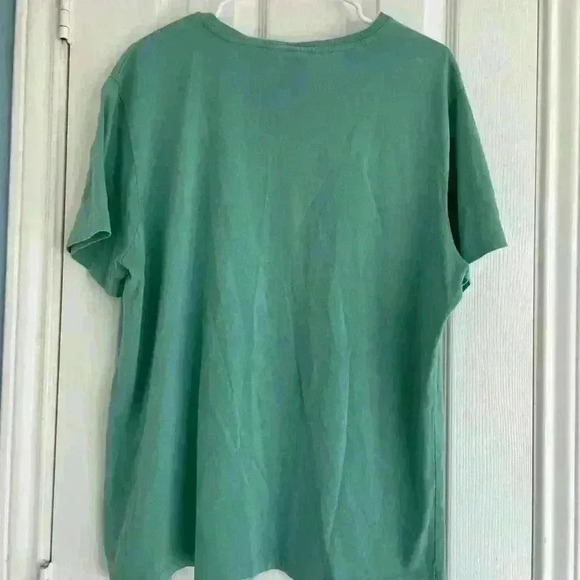 Polo Ralph Lauren Men's V-neck green Tee Large - Picture 3 of 4